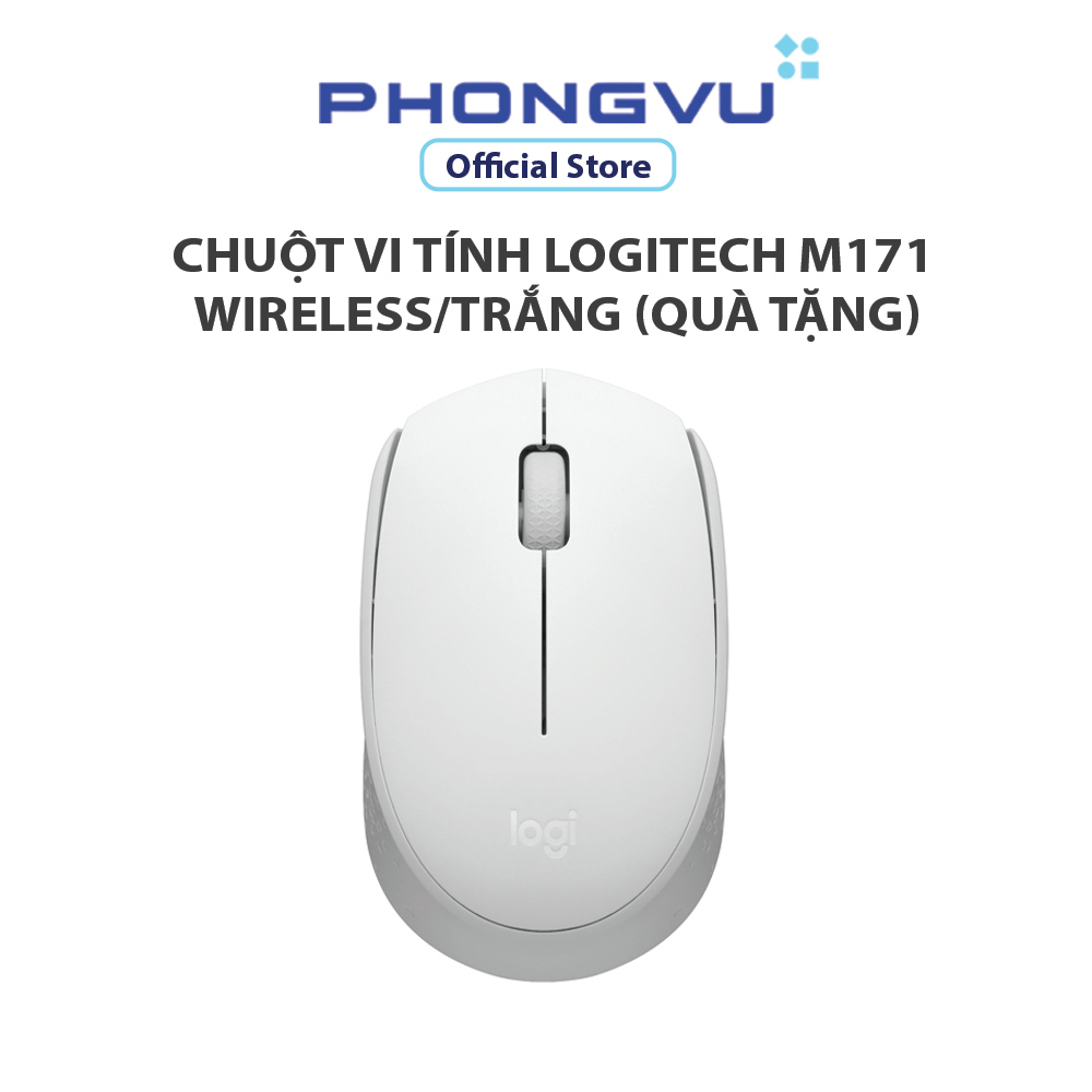 Chuột vi tính Logitech M171 Wireless/Trắng (Off White) (910-006870) (Quà Tặng) - Không bảo hành