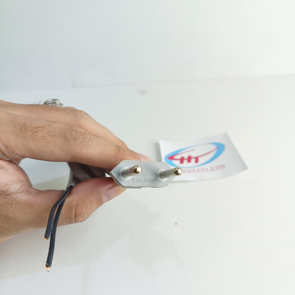 Dây nguồn quạt 1.8M, màu xám