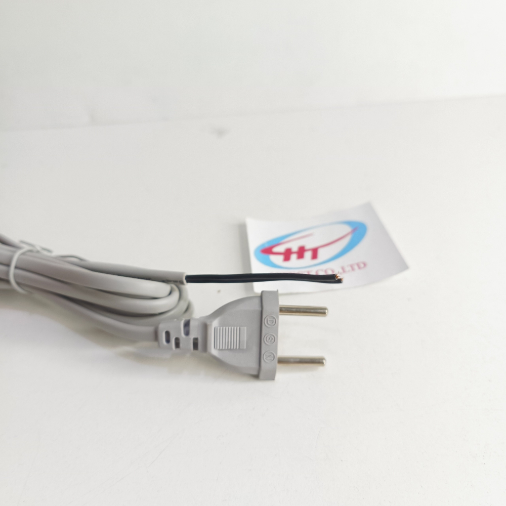 Dây nguồn quạt 1.8M, màu xám