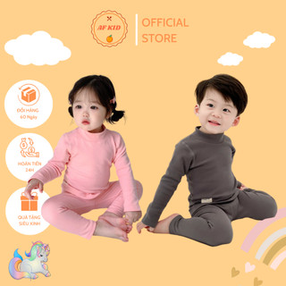 Bộ quần áo dài tay cho bé cổ lọ Baby cho bé trai bé gái chất cotton borip cao cấp siêu co giãn và mềm mịn 6-18kg