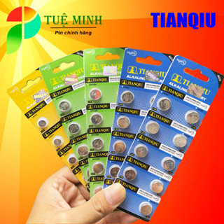 VỈ 10 VIÊN Pin AG13 / LR44 / AG10 / LR1130 / AG3 / LR41 1.5V, pin đồ chơi giá rẻ TIANQIU AG10, AG13