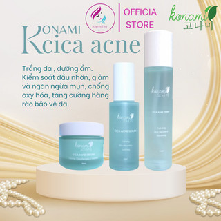 Combo sản phẩm chăm sóc da Serum , nước hoa hồng , kem dưỡng da Konami cica hàn quốc
