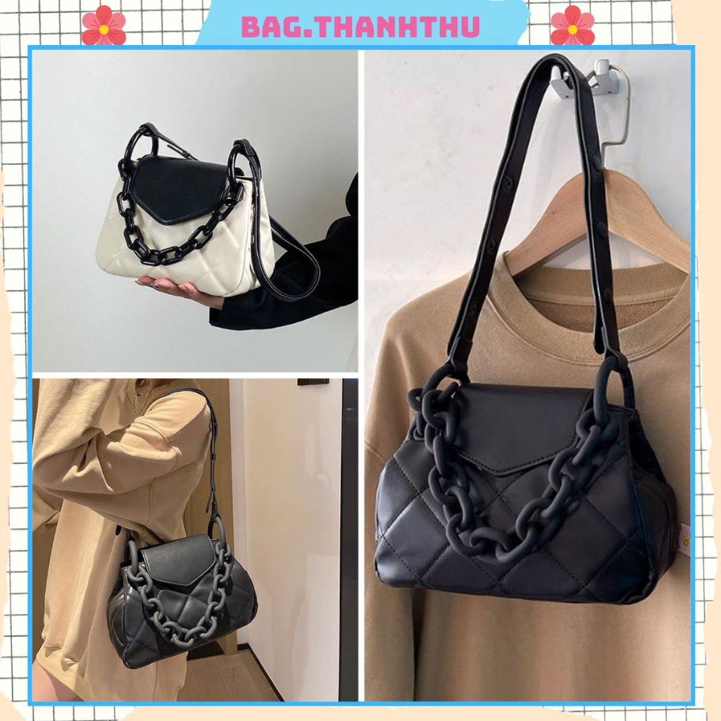 Túi nữ đeo chéo đẹp dáng xinh túi Bag.thanhthu đi làm đi chơi hoạ tiết xích ti ca tính 794