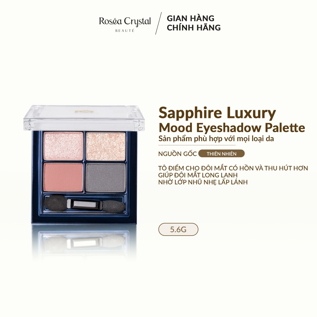 Bảng phấn mắt Sapphire Luxury Mood Eyeshadow Palette có nhũ lấp lánh 5,6g