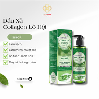 Dầu Xả Collagen Triết Xuât Lô Hội Sinori 200ml Dưỡng Ẩm Cho Tóc Mềm Mượt
