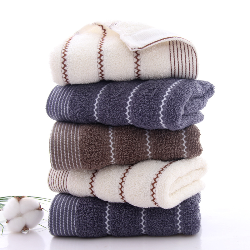 Khăn mặt cotton cao cấp mềm mại, thấm hút. Khăn mặt khô mềm mại, ấm áp với làm da kích thước 35x75cm Suziko K17