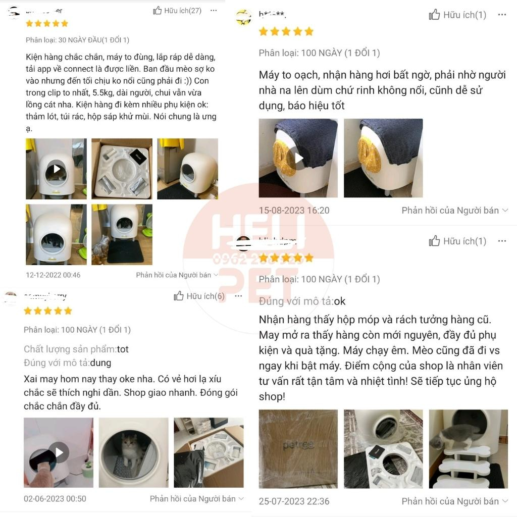 Máy Dọn Phân Mèo Tự Động PETREE x HELIPET 2024 - Hiệu Quả, Thông Minh, An Toàn - HeLiPet