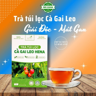 Cà Gai Leo Túi Lọc Nguyên chất 30 túi Hena 150g, Trà Thảo Mộc Cà Gai Leo Túi Lọc Thanh Lọc Giải Nhiệt Gan