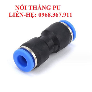 Đầu cút nối thẳng nhựa khí nén phun sương PU các cỡ