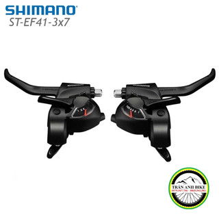 Tay đề xe đạp shimano st ef41 3x7 speed - hàng chính hãng shimano