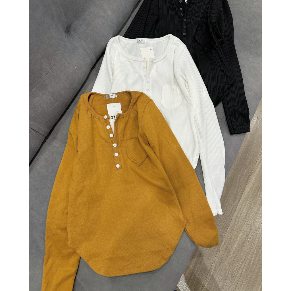 Áo len tăm túi ngực, cúc ngực xịn xò co giãn thoải mái M22 | BigBuy360 - bigbuy360.vn