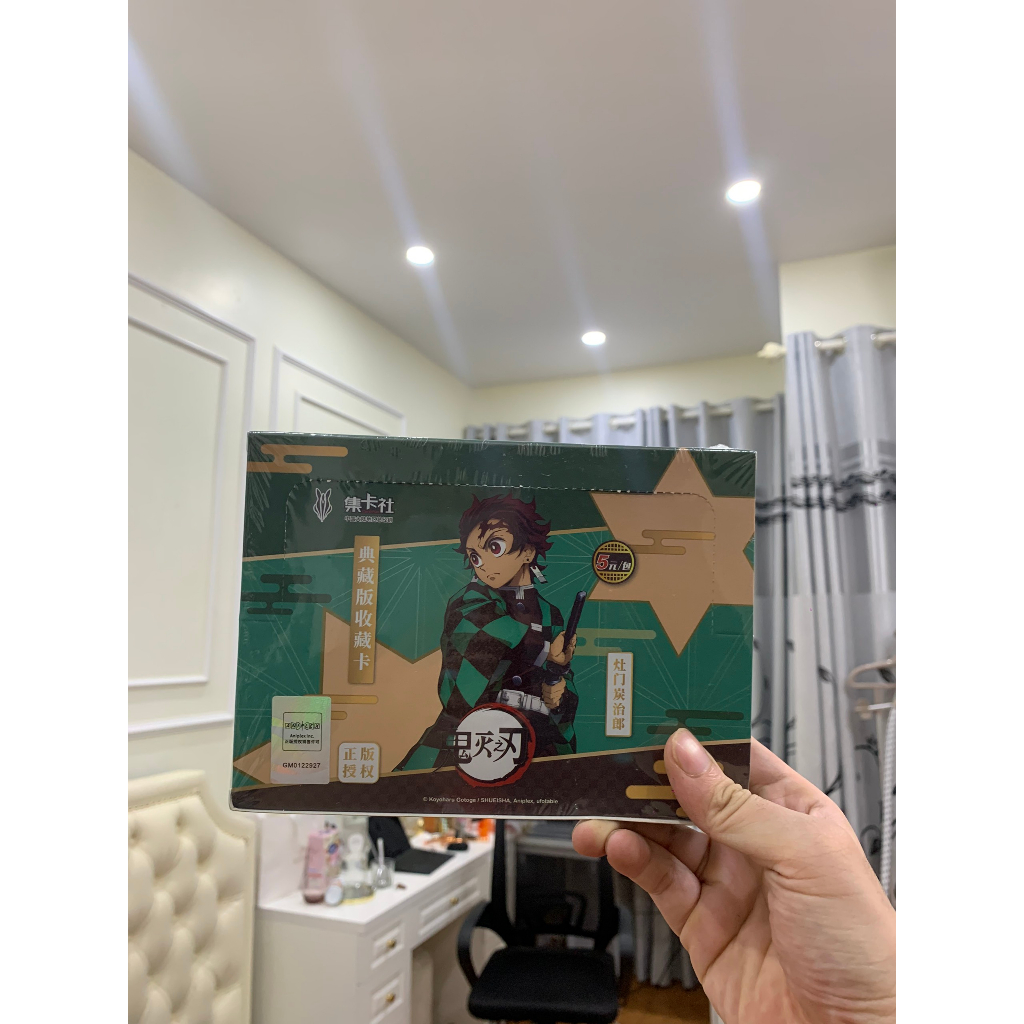 Thẻ nhân phẩm Kimetsu No Yaiba official, 1 pack gồm 5 thẻ, mua 10 tặng 1