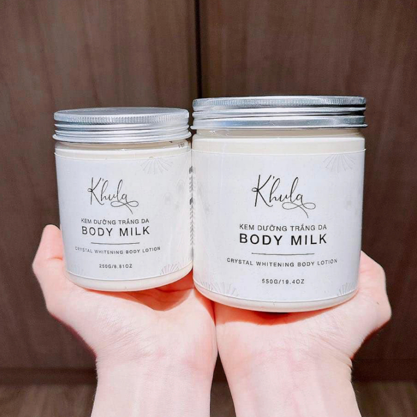 Kem body siêu trắng Milk K'hula ROXI Beauty, kem dưỡng trắng da body ko bết rít