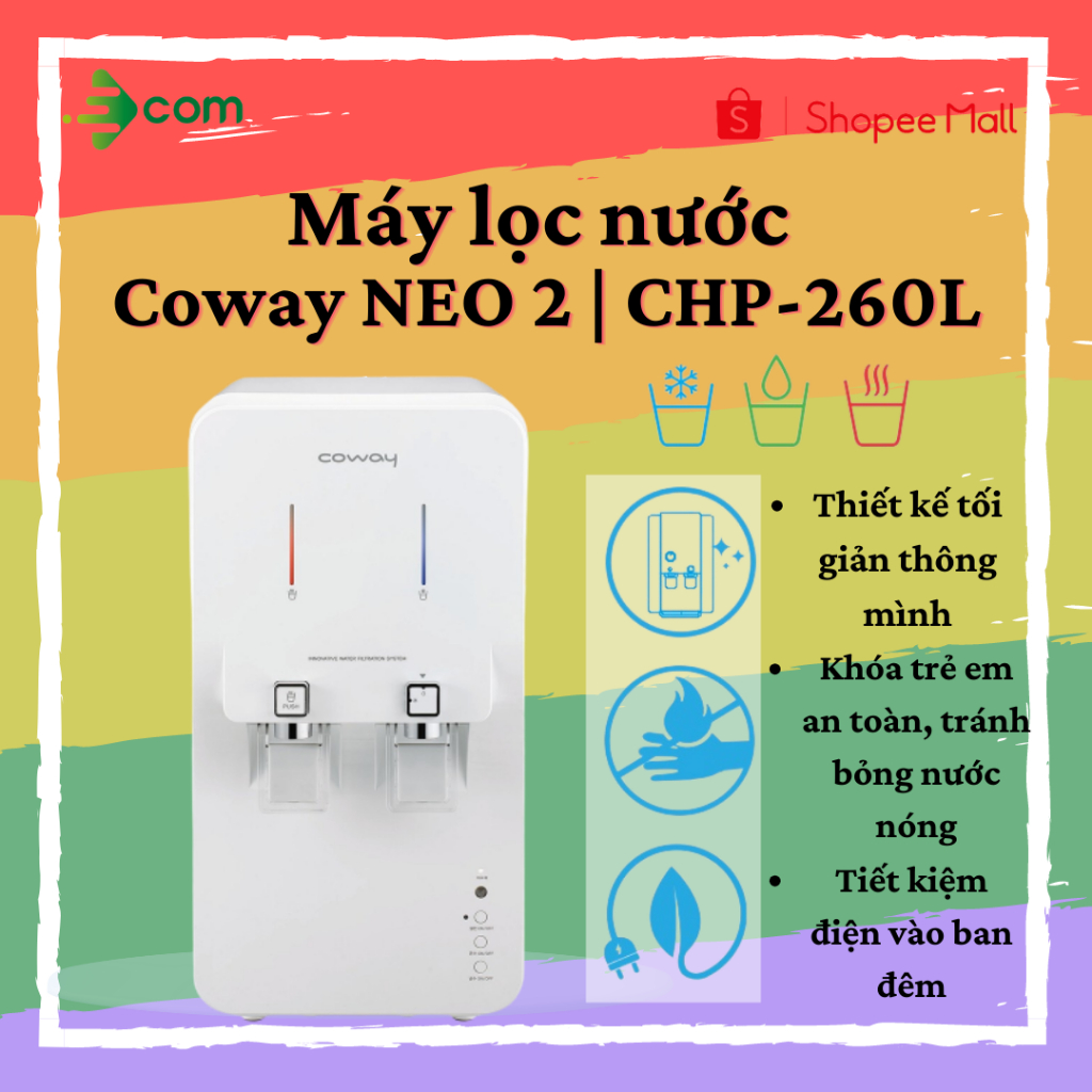 Máy lọc nước tích hợp nóng lạnh Coway CHP-260L (NEO) - hàng chính hãng