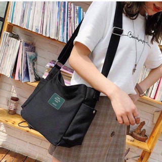 Túi đeo chéo vải canvas cỡ lớn