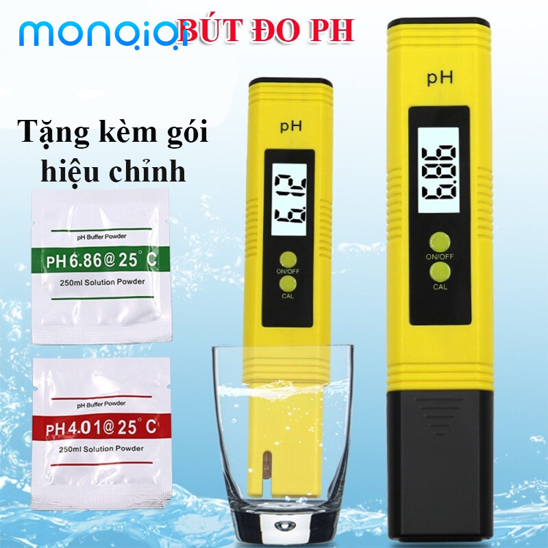 MONQIQI Bút đo pH dụng cụ kiểm tra độ mặn chua, phèn, kiểm soát độ axit của nước uống