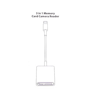 Đầu đọc thẻ nhớ cf sd micro sd tf 3 trong 1 cho iphone .