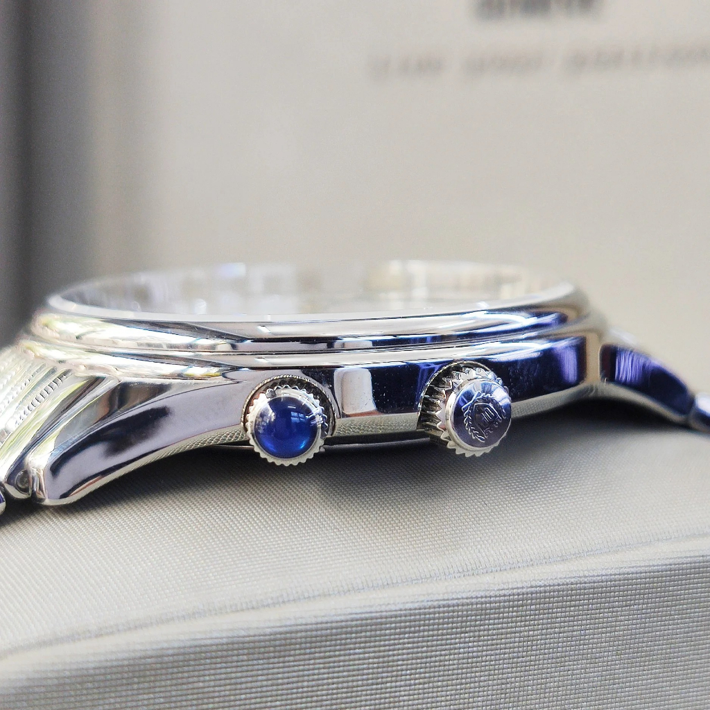 Đồng hồ nam dây kim loại Olympia Star OPA580501-03 OPA580501-03MS trắng