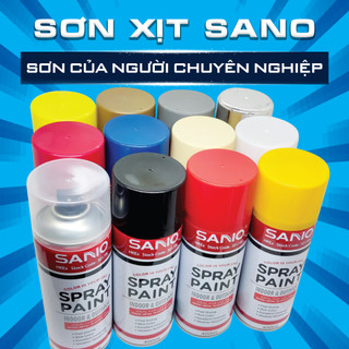 Sơn xịt cao cấp SANO độ phủ cao, bền màu, nhanh khô, màu sắc ấn tượng