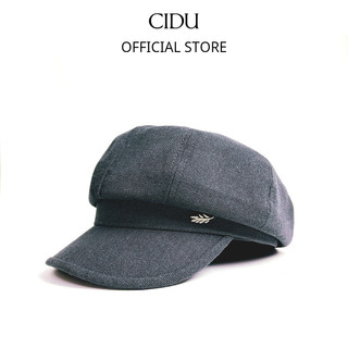 Mũ beret vải canvas dày dặn cidu mn03