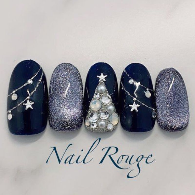 Móng giả_nail box móng thiết kế giáng sinh