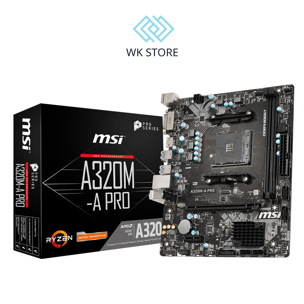 Mainboard Bo mạch chủ MSI A320M A PRO  Mới BH 36T