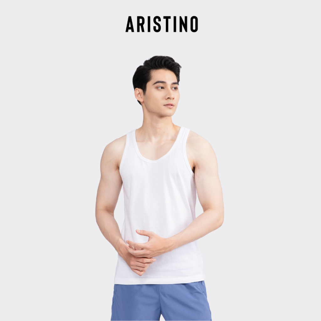 Áo tank top nam chất liệu 100% cotton, thiết kế cơ bản, phom dáng thoải mái - AC21