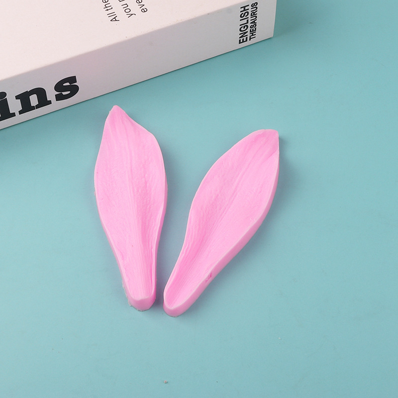 Khuôn silicon nhấn tạo hình cánh hoa ly cho hoa đất sét Nhật Bản, bánh kem