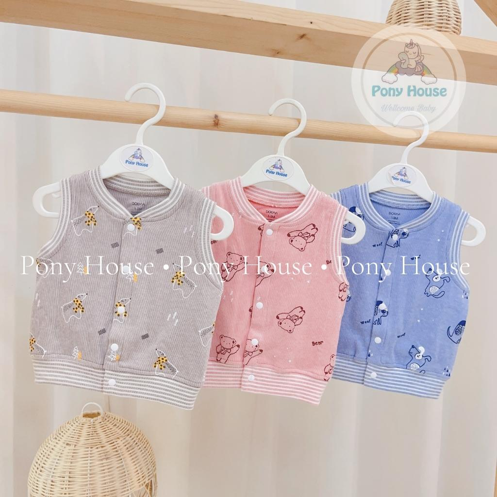 Áo Gile Dokma Nỉ Dày Dặn Cho Bé Trai, Bé Gái Từ Sơ Sinh (Size 1-3M Đến 18-24M) Thu Đông 2023