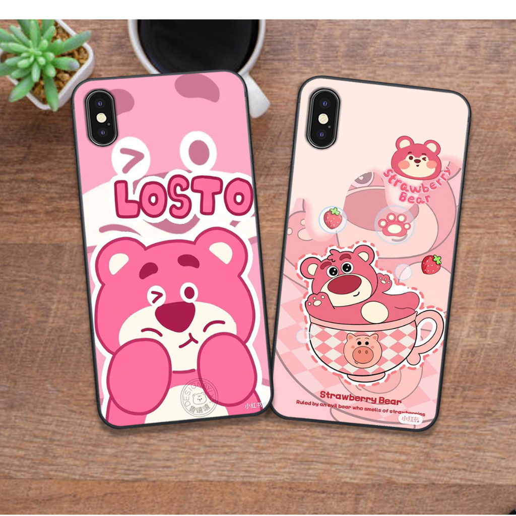 Ốp lưng gấu dâu iphone 6/ 7/ 8 PLUS/ X/ XS/ XS MAX CỰC ĐẸP MẪU MỚI 2023