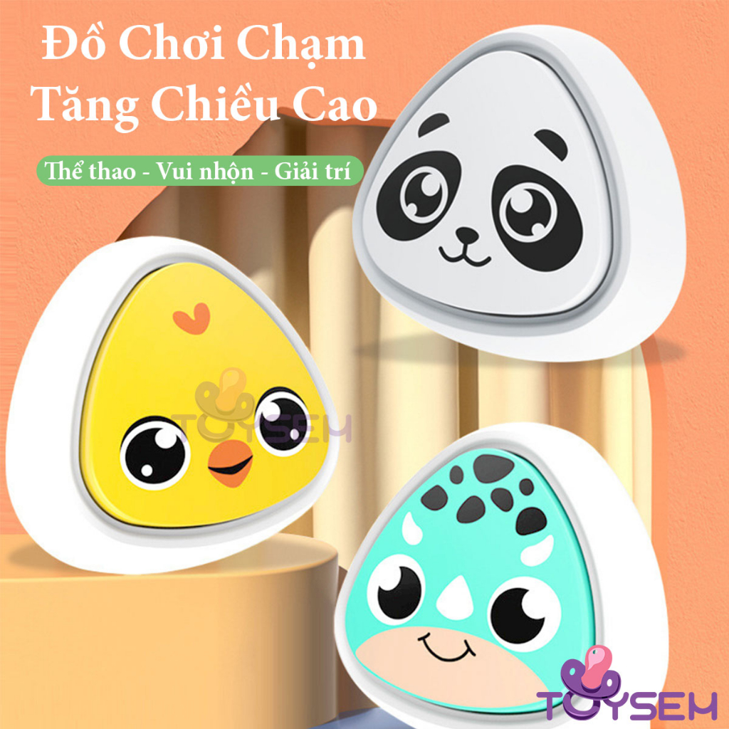 Đồ chơi chạm nhảy tăng chiều cao mẫu hoạt hình cho bé - Dụng cụ thần kỳ vui chơi thể thao dán tường