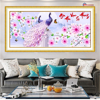 Tranh đính đá công gia hòa vạn sự hưng LV257 (1m10 x 50cm)
