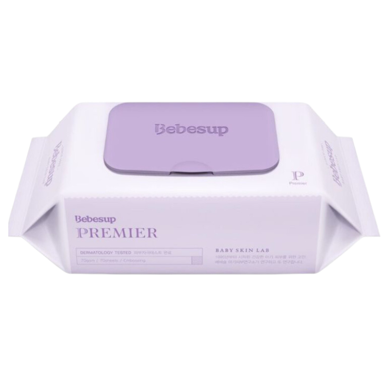 Combo 12 Gói Khăn Ướt Hàn Quốc Bebesup Primier 20 Tờ/ Gói Thương Hiệu Bebesup