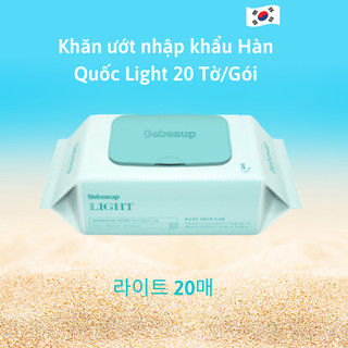 Khăn ướt bỏ túi hàn quốc bebesup light 20 tờ thương hiệu bebesup