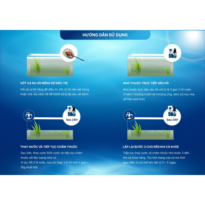 Combo siêu rẻ : Crush - healing- ulti  Giải độc khẩn cấp, túm lắc , trị nấm , ký sinh trùng, và phòng bệnh cho cá