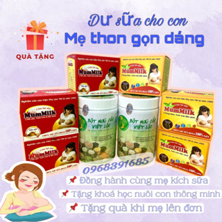 Bột ngũ cốc lợi sữa Việt Lộc + Cốm mummilk giúp sữa về nhiều và nhanh