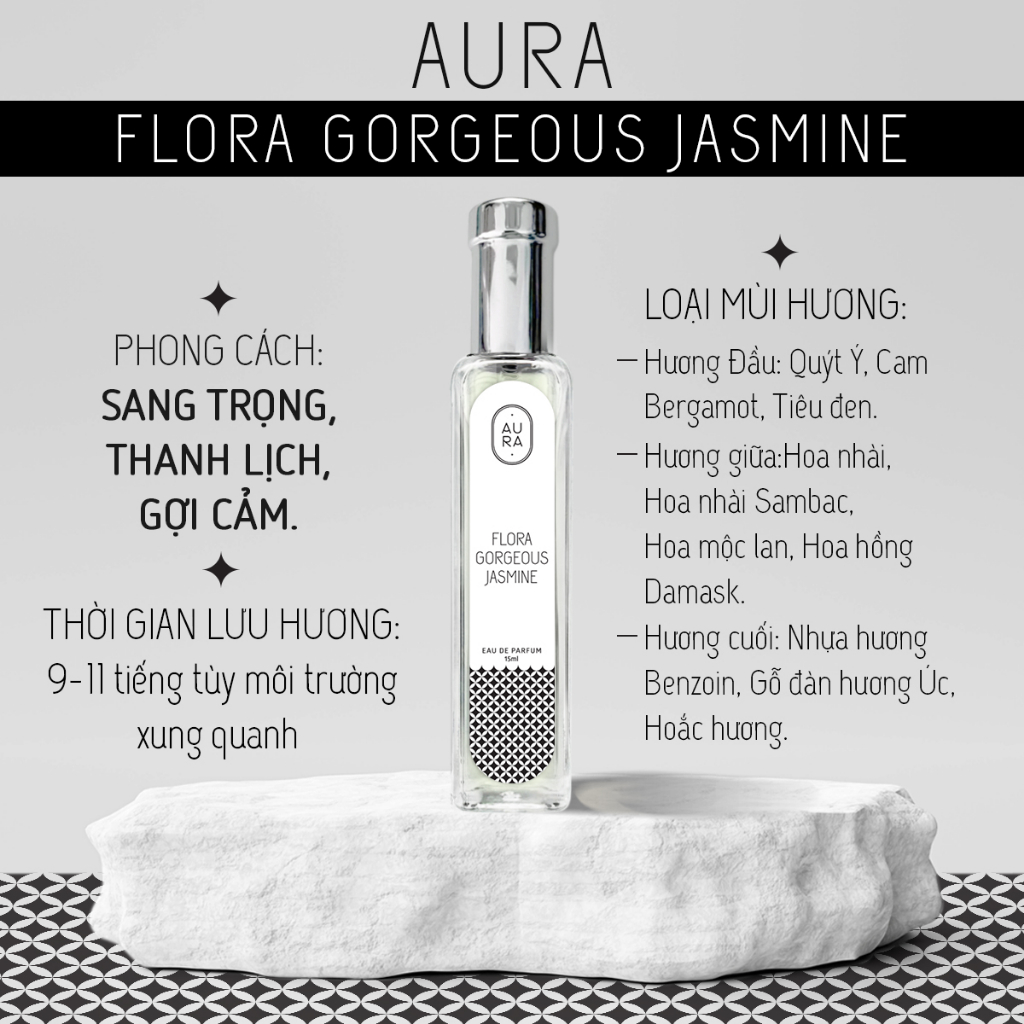 Nước hoa FLORA GORGEOUS JASMINE 15ml EDP