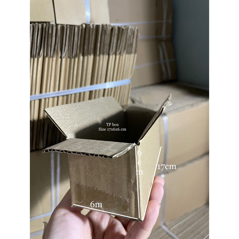 Hộp carton size 17x6x6. Bộ 10 thùng giấy carton đóng hàng