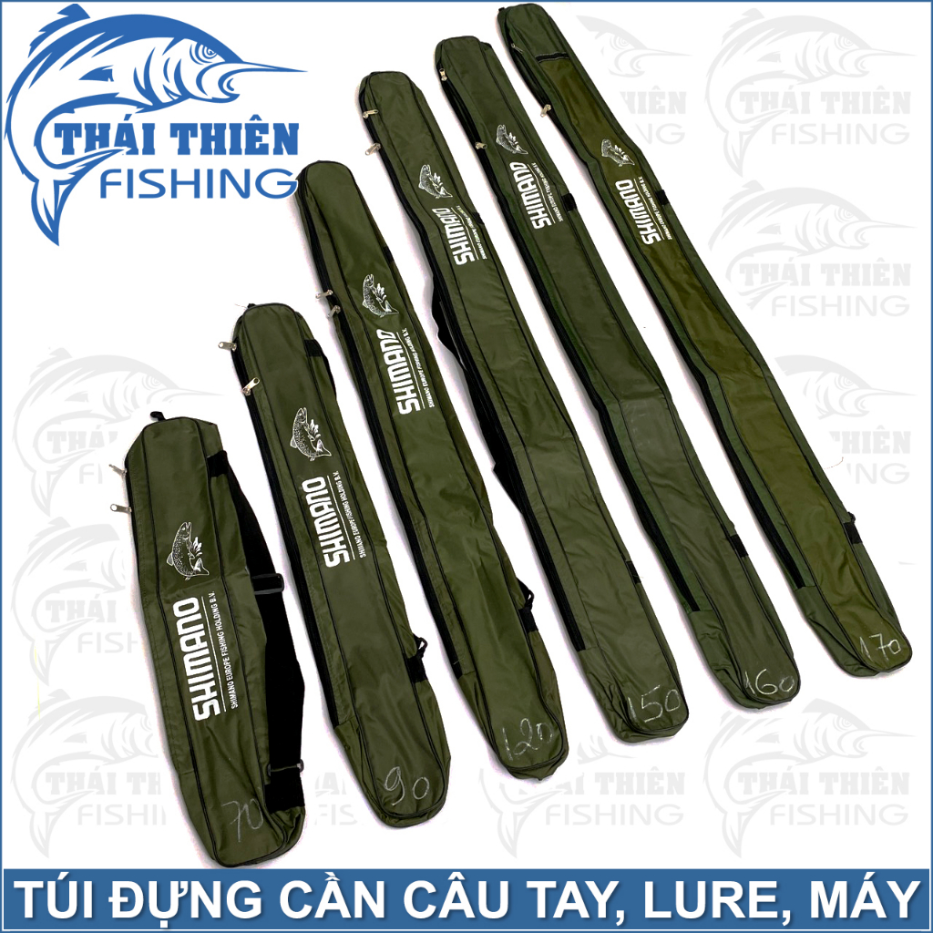 Túi Đựng Cần Câu Tay, Lure, Máy Shinano Có Chống Thấm, Dây Đeo, Quai Xách
