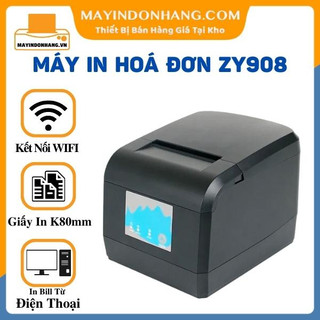 [Zywell ZY908] Máy in hóa đơn Wifi Zywell Zy908 Khổ K80 in bill thanh toán ĐIỆN THOẠI không dây