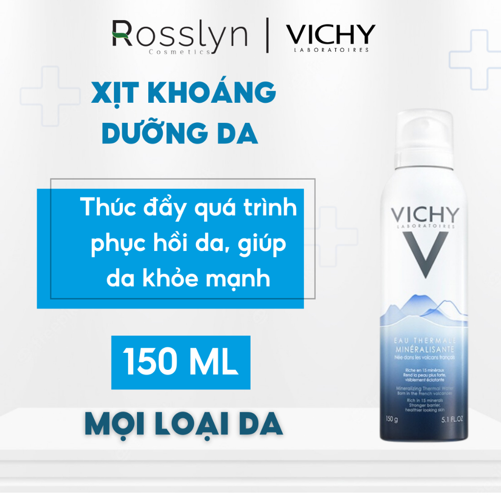 Xịt khoáng EAU THERMALE MINERALIZING THERMAL WATER Vichy 300ml/150ml Rosslyn | BigBuy360 - bigbuy360.vn