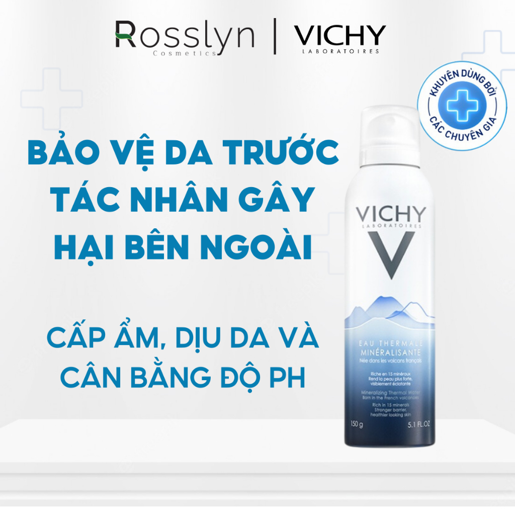 Xịt khoáng EAU THERMALE MINERALIZING THERMAL WATER Vichy 300ml/150ml Rosslyn | BigBuy360 - bigbuy360.vn