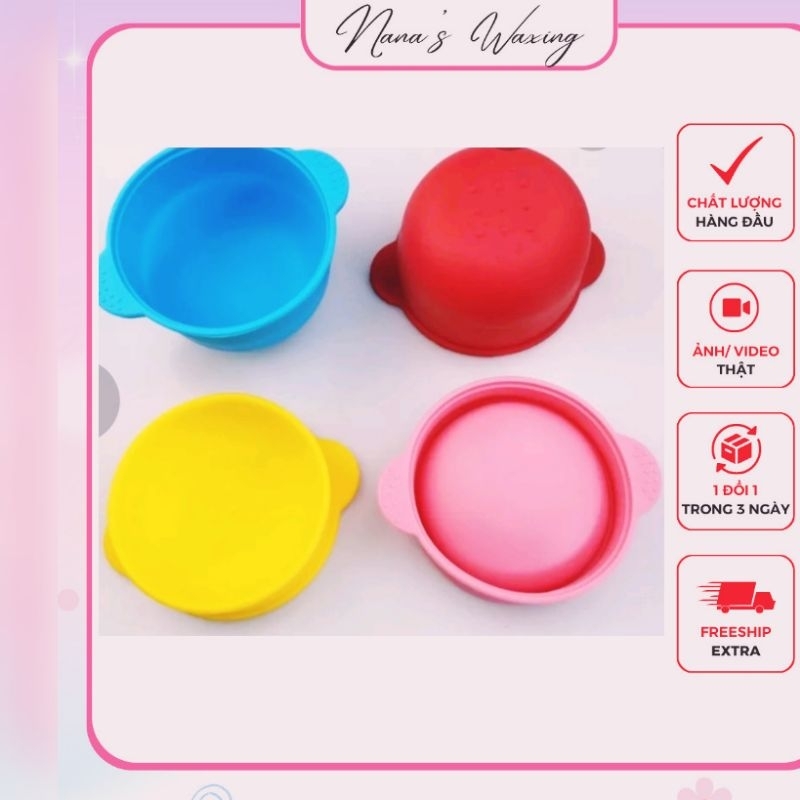 Combo chén silicon + sáp + mỡ trăn cho khách dùng thử