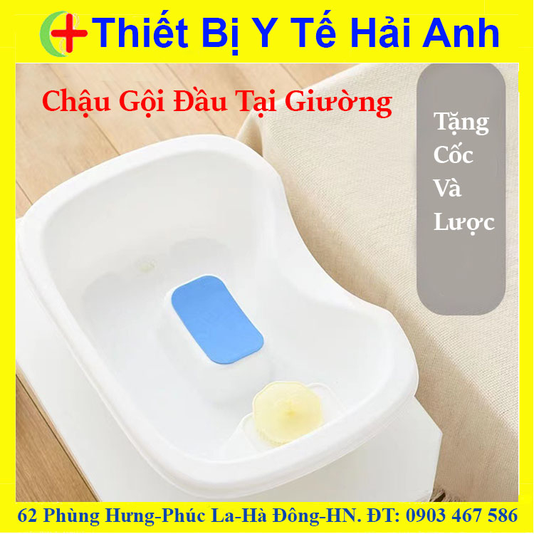 Dụng Cụ Gội Đầu Tại Giường Cho Bệnh Nhân-Chậu Gội Đầu Cao Cấp