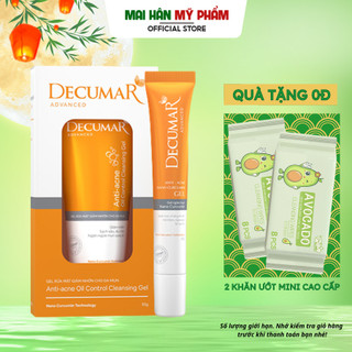 Bộ Decumar Advanced gồm 01 gel ngừa mụn 20gr và 01 sữa rửa mặt dạng Gel Decumar Clean 50gr ngừa mụn thâm