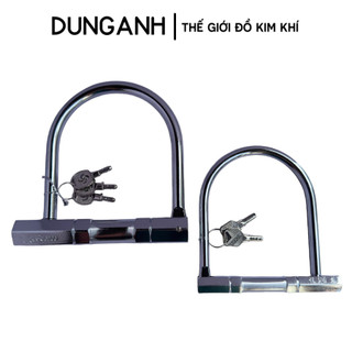 Khoá chữ U Kim khí Dung Anh khóa chữ U inox chống trộm loại nhỏ, to