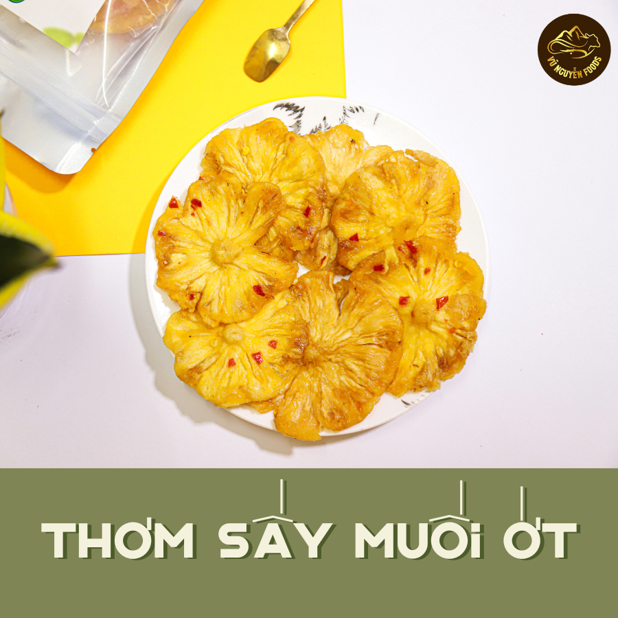 Thơm Sấy Muối Ớt túi 250g | Đặc sản Đà Lạt