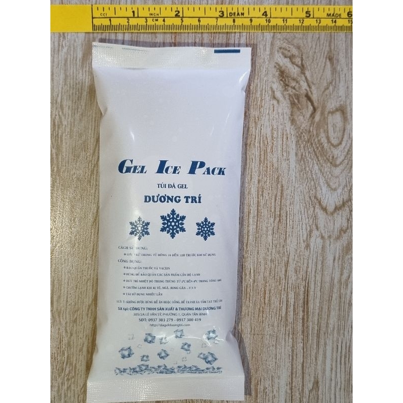 Đá Khô - Đá Gel 250g Giữ Lạnh, Giữ Mát rau,củ,quả,trái,cây,vaxcin,giảm sưng tấy khi bị va đập,.. kích thước 18 x 8 x 2cm
