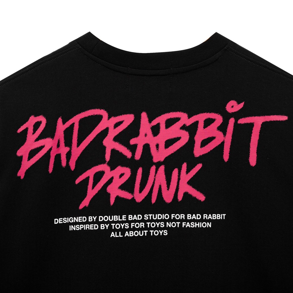 Áo Thun Bad Rabbit DRUNK RABBIT 100% Cotton -Áo Phông Unisex Local Brand