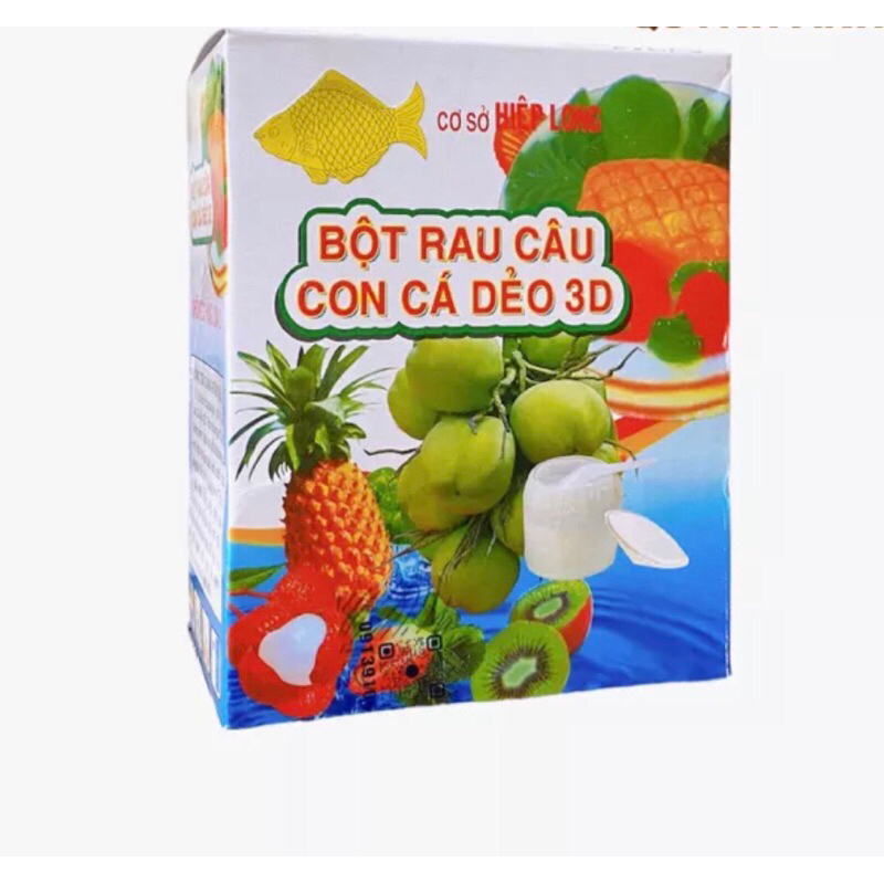 Bột rau câu con cá dẻo 12g